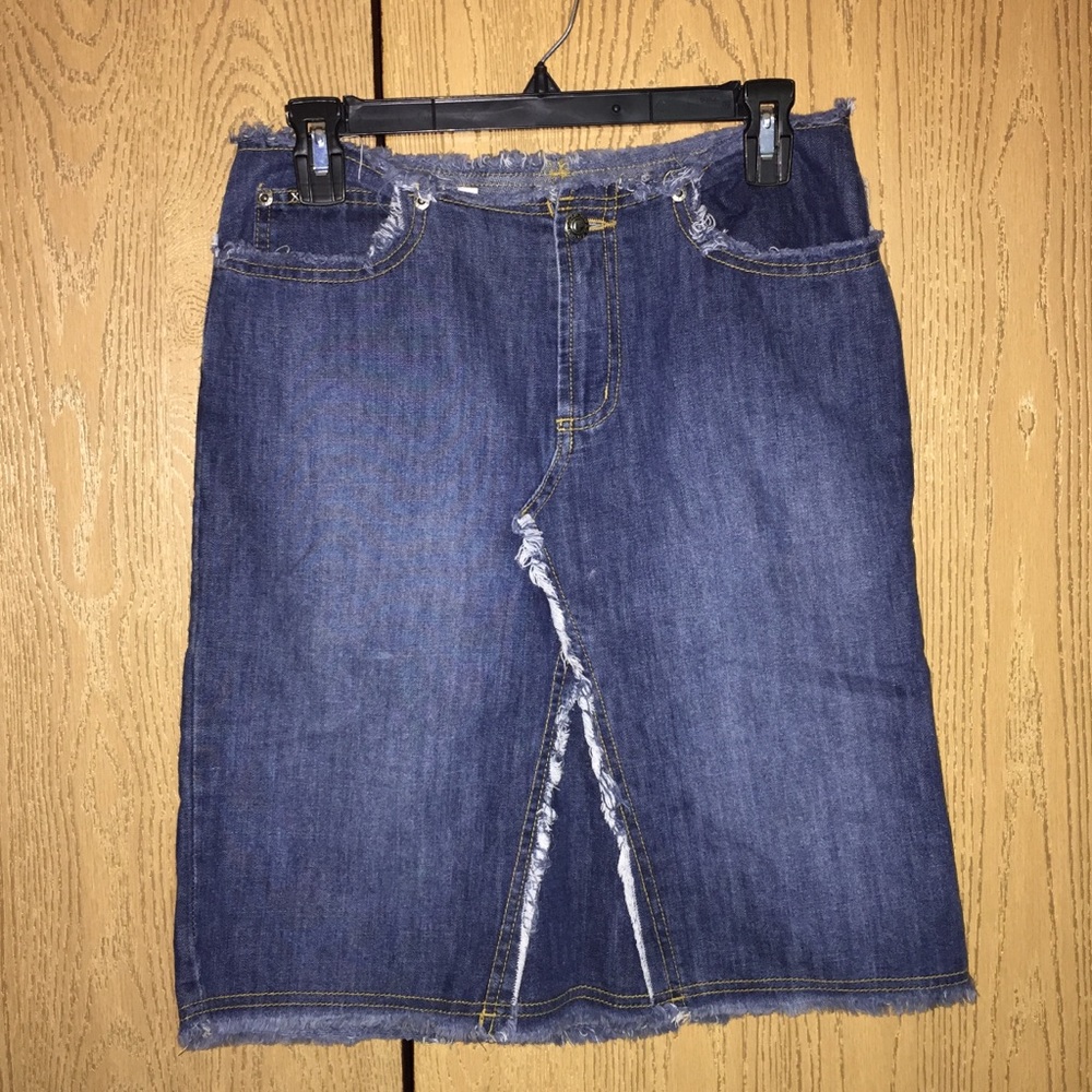 XOXO denim jean skirt