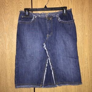 XOXO denim jean skirt