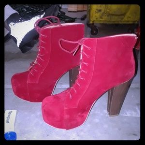 Shoe republic size 8 red heals