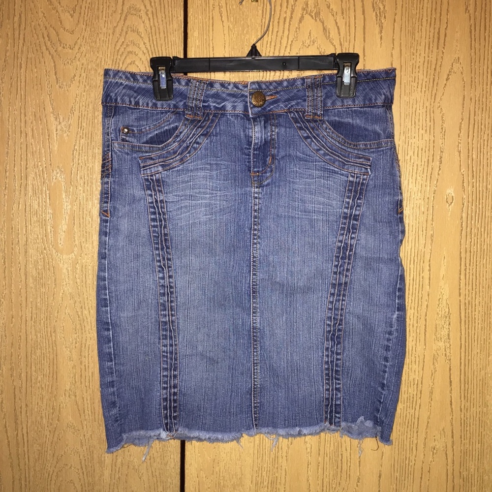 Rewind denim jean skirt