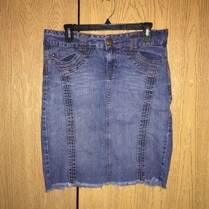 Rewind denim jean skirt