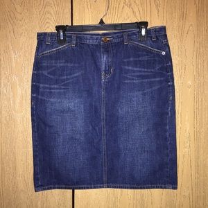 GAP denim jean skirt