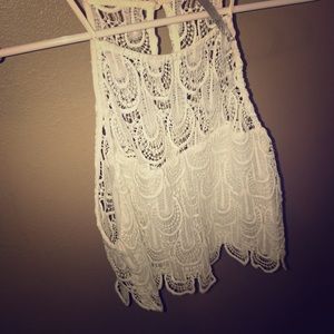 White crop top