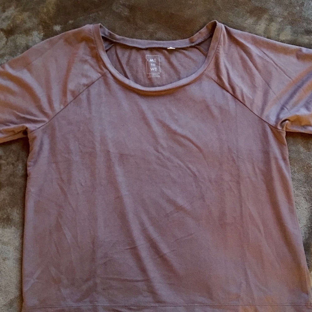 Lavender suede t-shirt