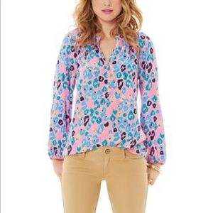Lilly Pulitzer Silk Elsa Top