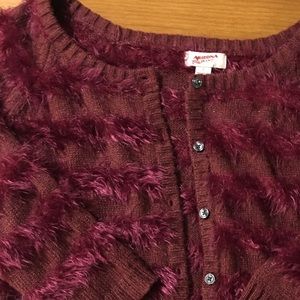 3/4 length sleeve shaggy sweater