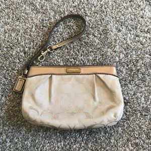 Gently used coach wristlet