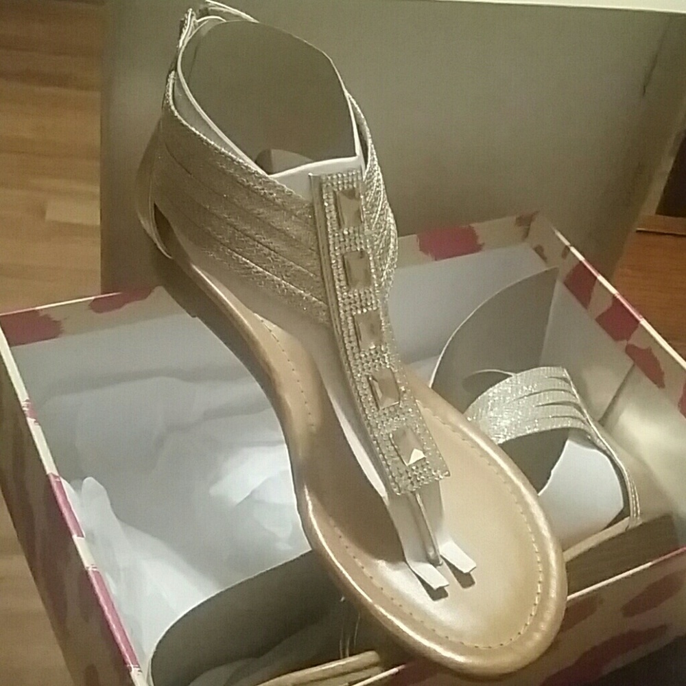 Brand new gold  sandles