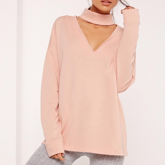 Sweaters - Blush Choker Top