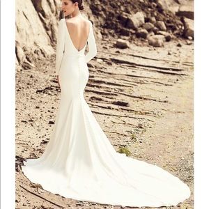 Mikaella Bridal Gown 2105 trumpet crepe gown