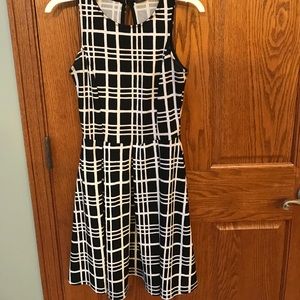 Black and white checkered sundress
