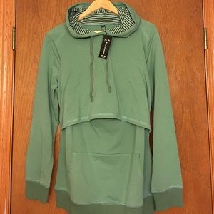 Nursing hoodie sweatshirt