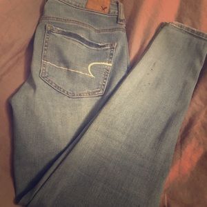 American Eagle Jeggings light denim wash