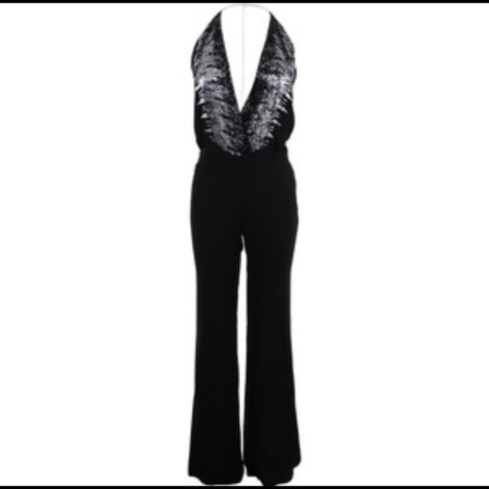 Patricia Pepe black sequin jumpsuit