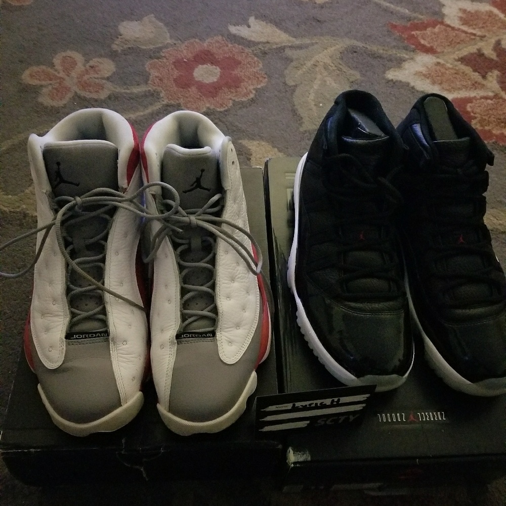 Ds Jordan 72-10s and worn grey toe 13s
