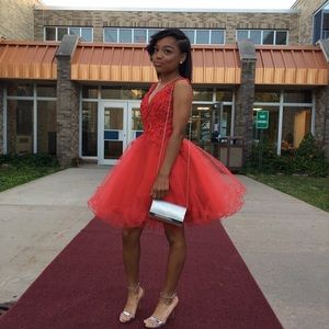 Red princess dress