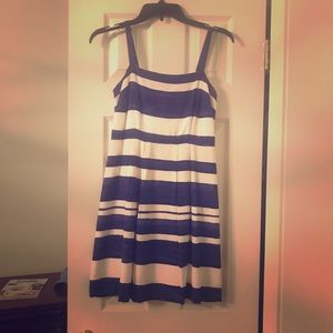 Navy/White stripe dress