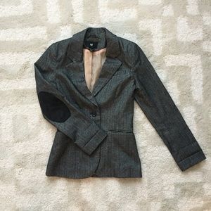 H&M Grey Blazer with Beige Lining (size 4)