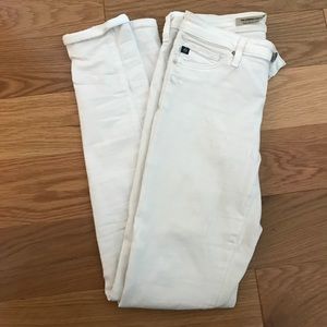 Skinny Ankle AG white jeans