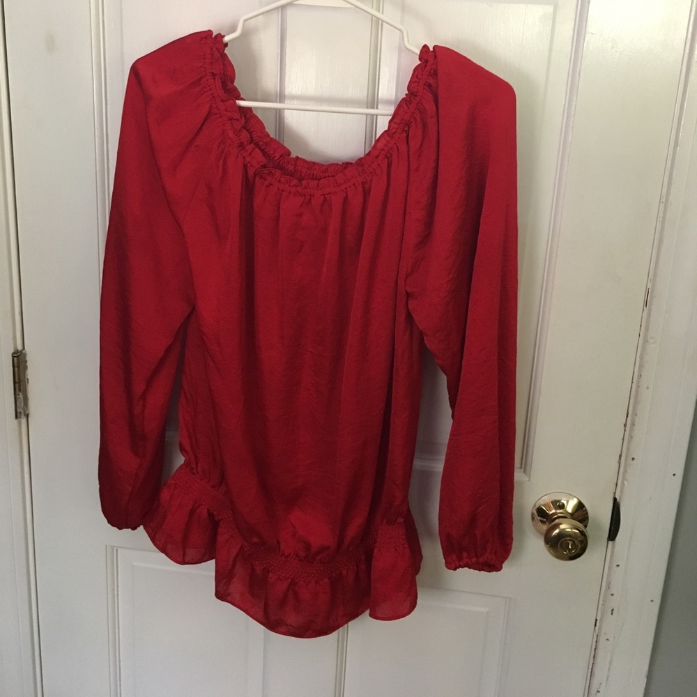 Off the shoulder blouse