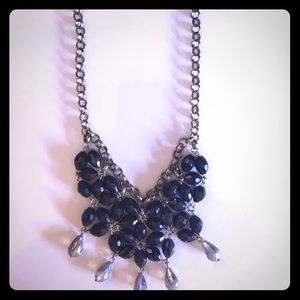 Statement necklace black/grey/gold