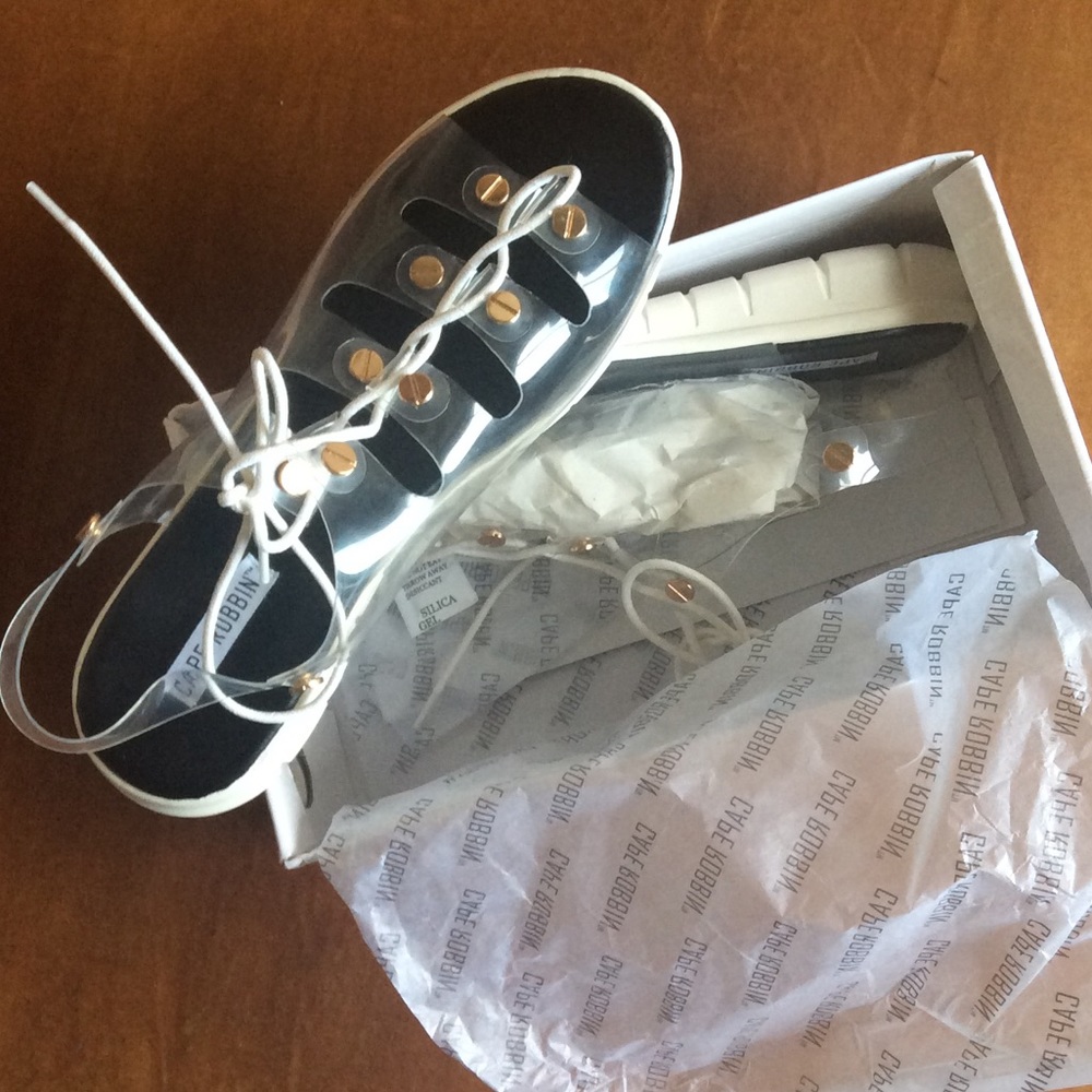 Lucite sneaker sandal