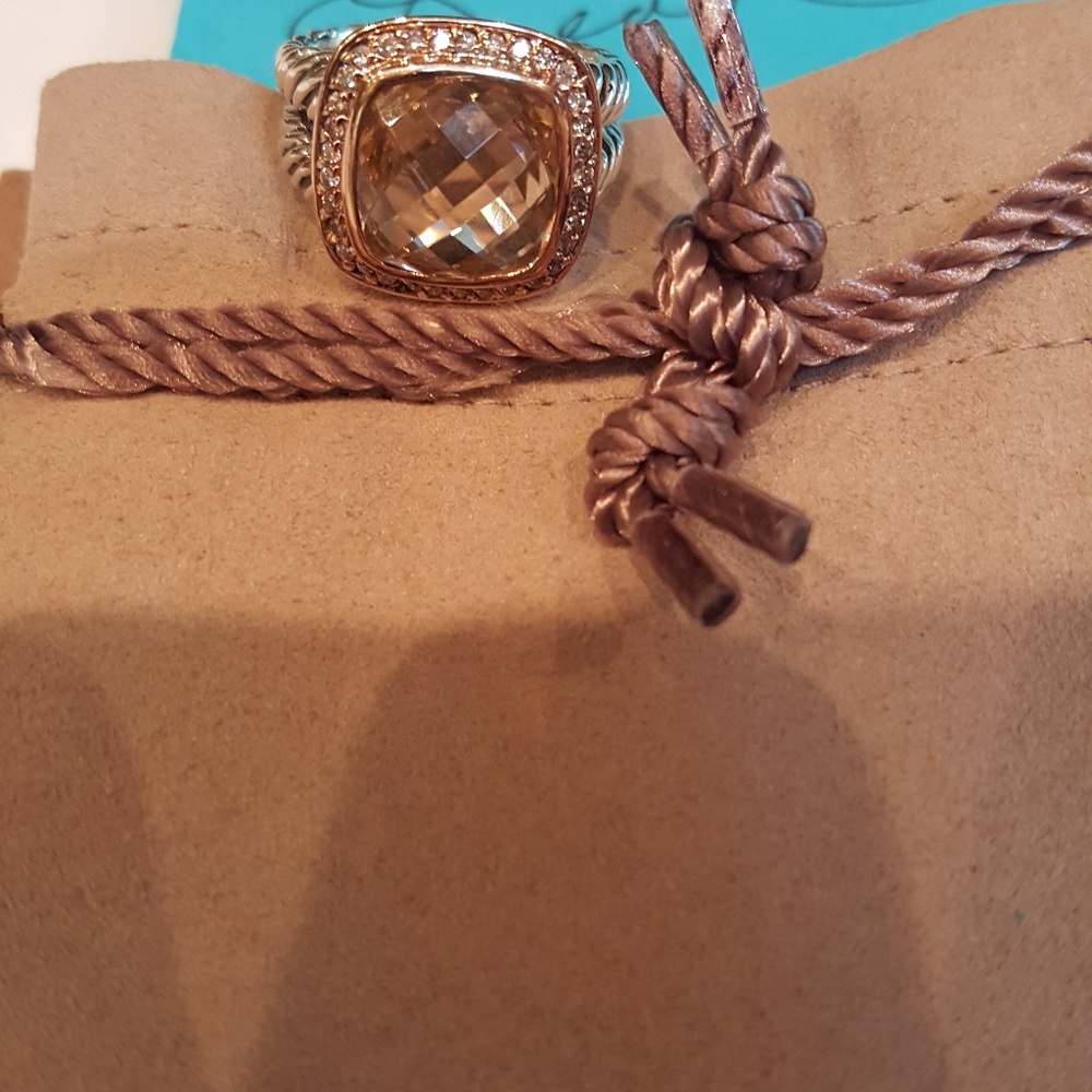 david yurman morganite rosegold 6.5 ring 11x11