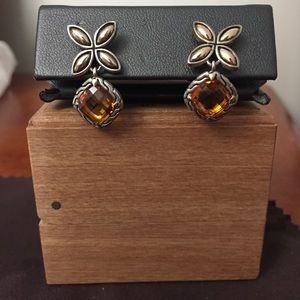 NWT John Hardy Gold & Silver Citrine Earrings