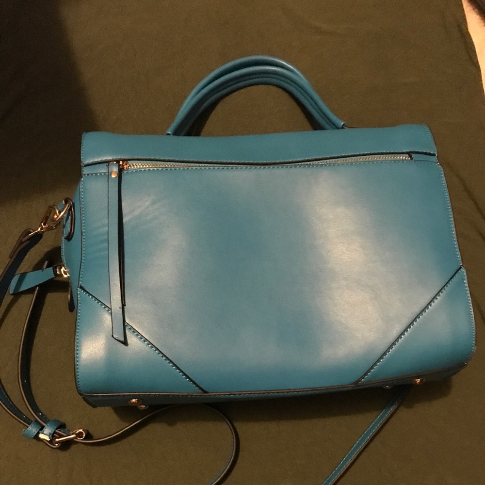 Blue Handbag.