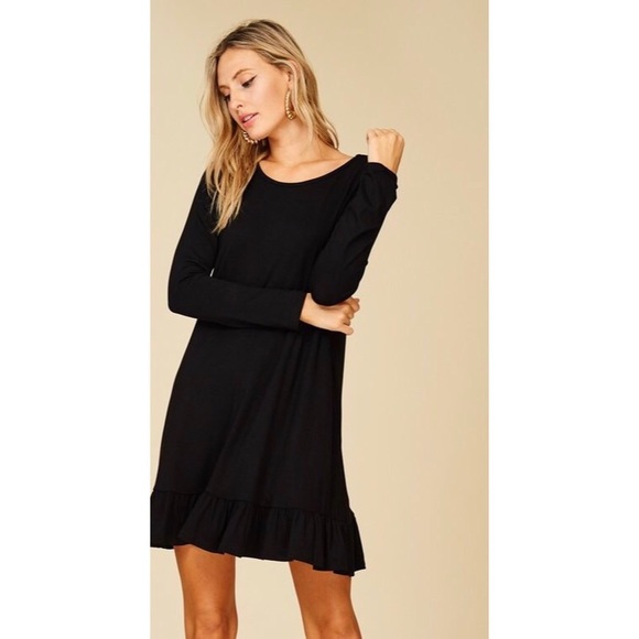 Long sleeve dress with ruffle skirt, ⭐️SALE⭐️ - Picture 3 of 4