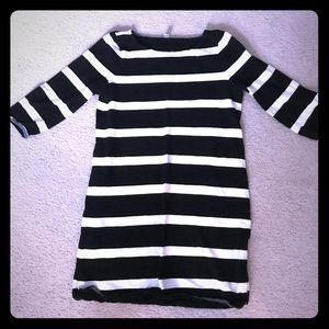 J.Crew 3/4 sleeve casual striped dress
