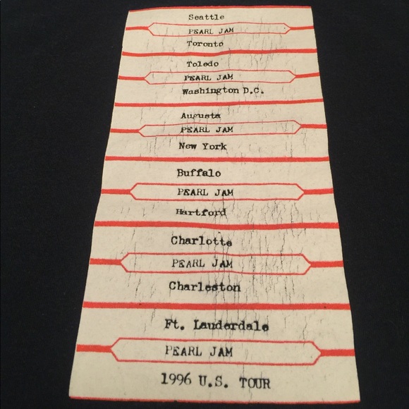 ❌SOLD 1996 Pearl Jam Tour Concert T Shirt Men's L - Picture 8 of 8
