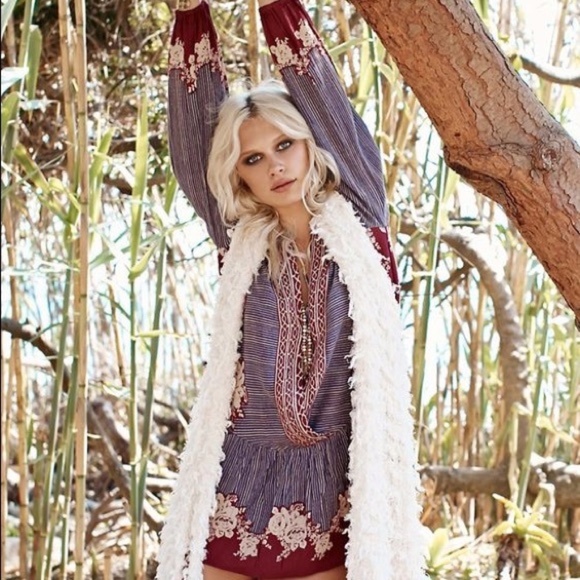 Tops - Red Hippie Tunic
