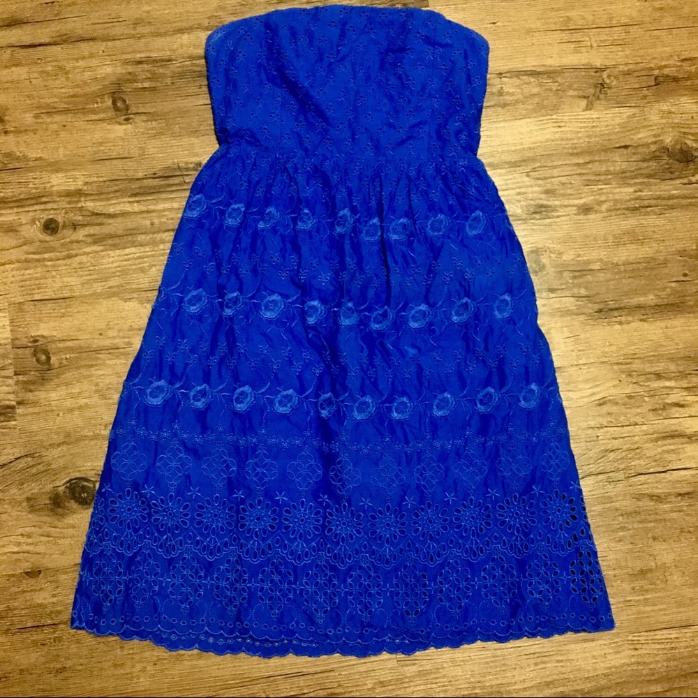 Beautiful blue eyelet dress