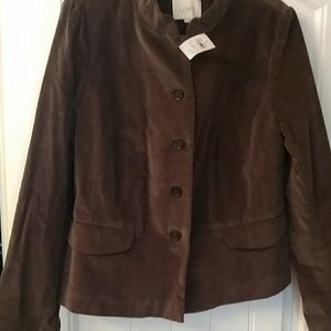 LOFT Brown velvet blazer