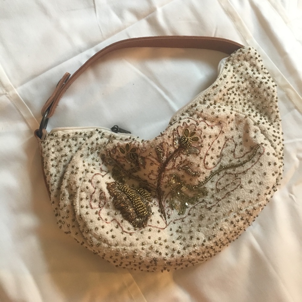 CHAN LUU silk beaded shoulderbag