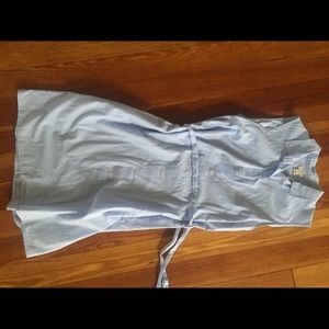 SALE! J. Crew Sleeveless Chambray Shirt Dress