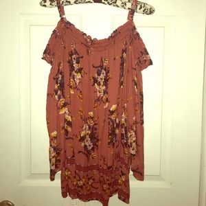 Floral Cold Shoulder Shirt