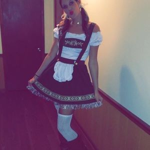 Beer maiden Halloween costume.