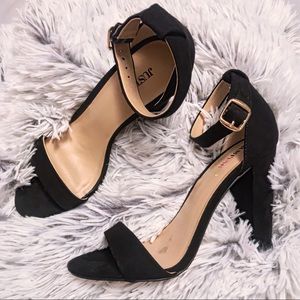 Black Heels with Strap