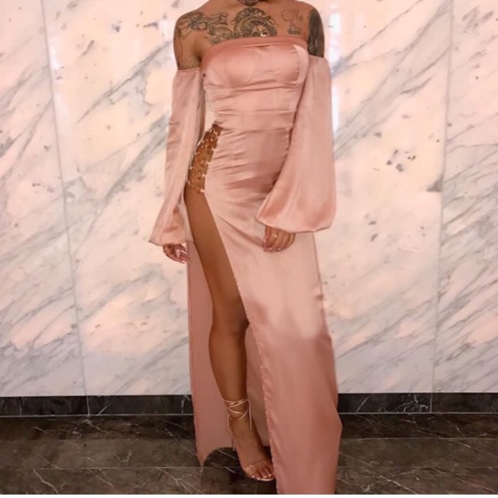 Satin Dress, Rose‼️ BRAND NEW! Sold Out!