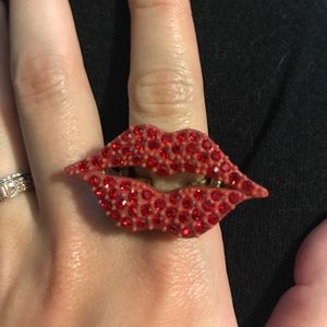 Rachel Roy crystal kiss ring