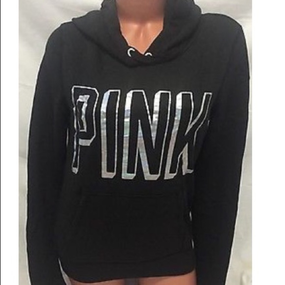 VS pink black hoodie