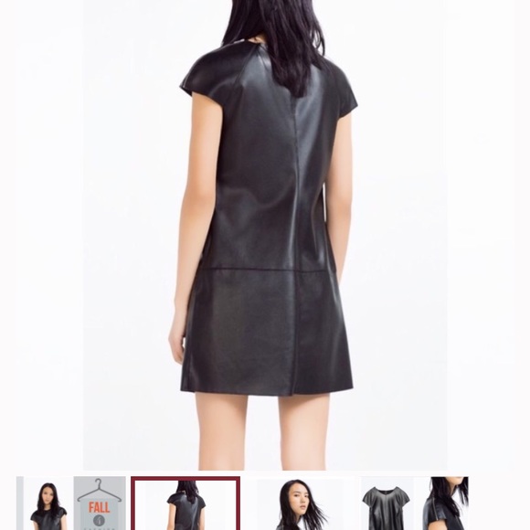 Zara faux leather dress - Picture 2 of 8