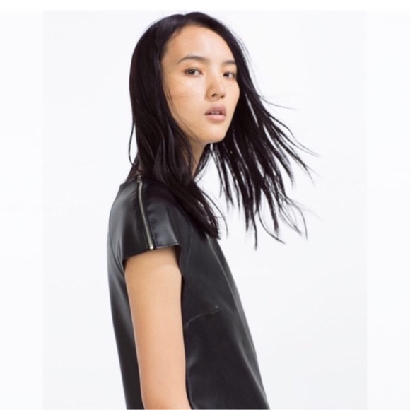 Zara faux leather dress - Picture 3 of 8