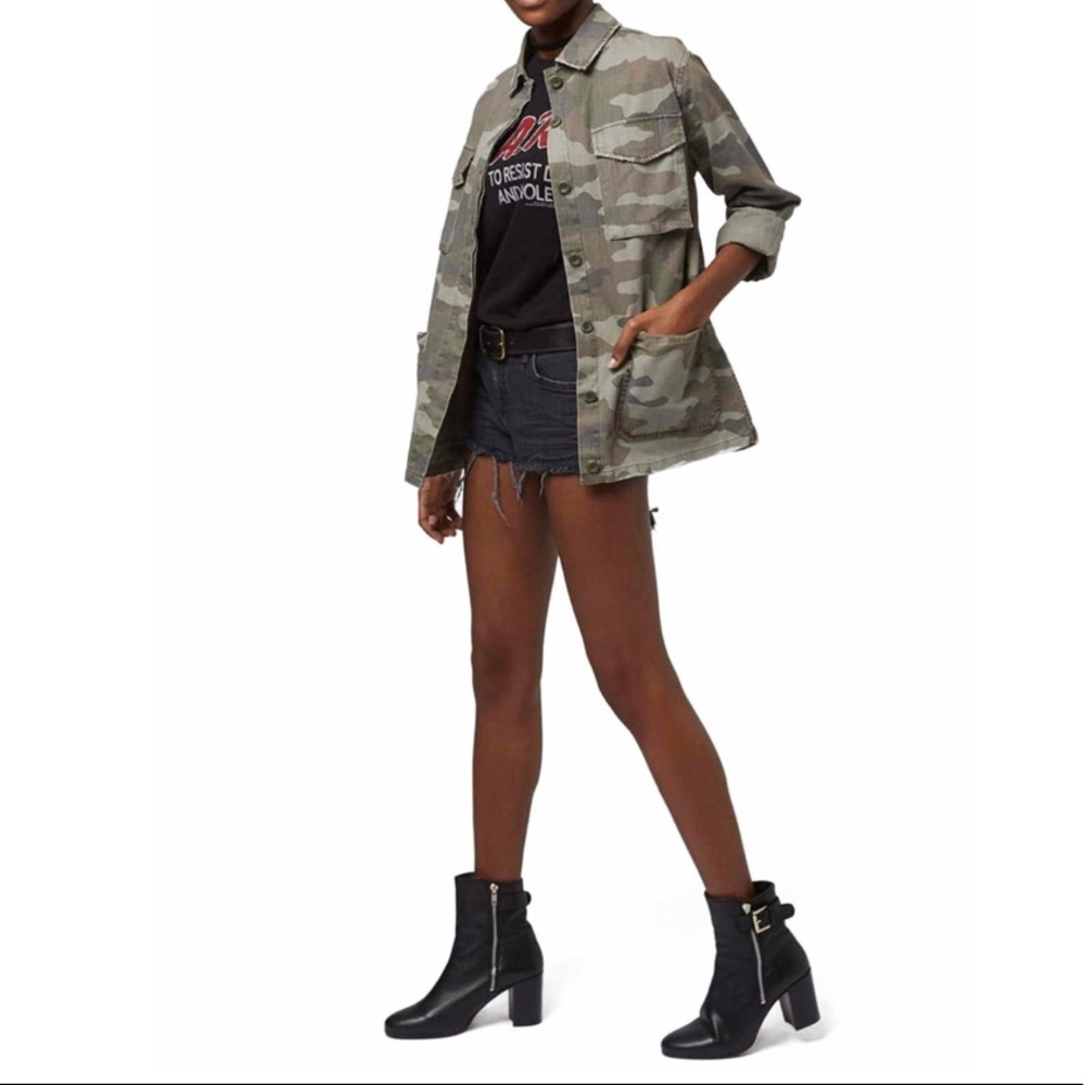 NWT Topshop sandy Camo boyfriend buttondown jacket - Picture 4 of 8