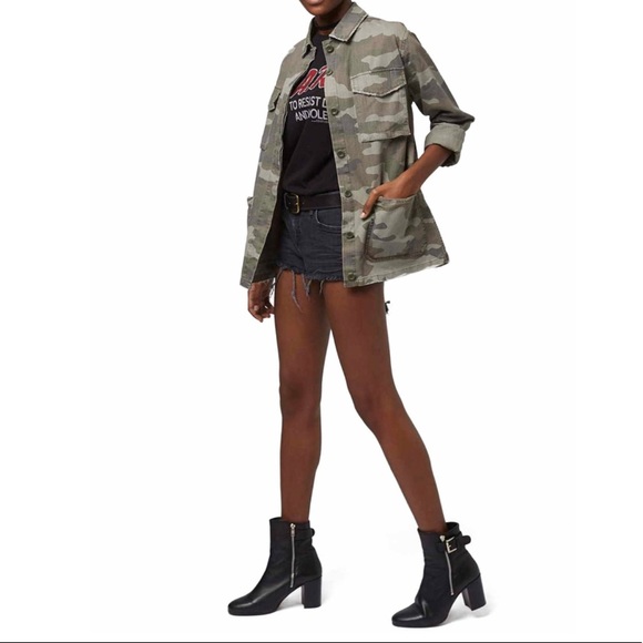 NWT Topshop sandy Camo boyfriend buttondown jacket - Picture 4 of 8