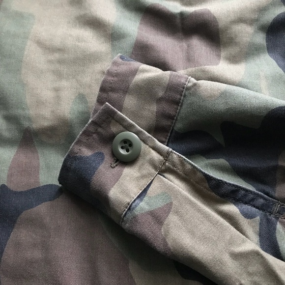 NWT Topshop sandy Camo boyfriend buttondown jacket - Picture 7 of 8