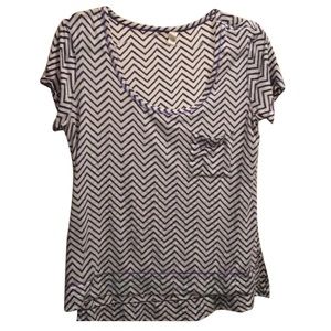 Lululemon Sheer Zig Zag Top