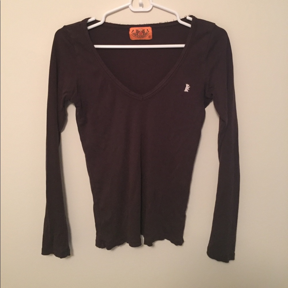 Juicy Couture Long Sleeved V-Neck Tee